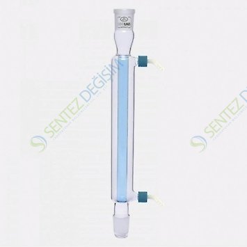 ISOLAB 033.12.252 Soğutucu - Düz - 250 mm - Dişi Şilif : NS 24/29 - Erkek Şilif : NS 24/29 - P.P Yan Kol