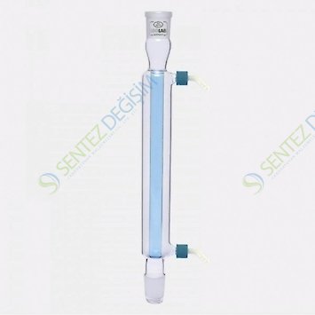 ISOLAB 033.12.250 Soğutucu - Düz - 250 mm - Dişi Şilif : NS 14/23 - Erkek Şilif : NS 14/23 - P.P Yan Kol