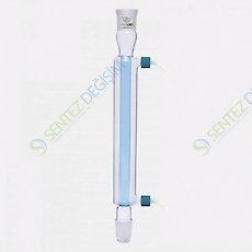 ISOLAB 033.12.160 Soğutucu - Düz - 160 mm - Dişi Şilif : NS 14/23 - Erkek Şilif : NS 14/23 - P.P Yan Kol