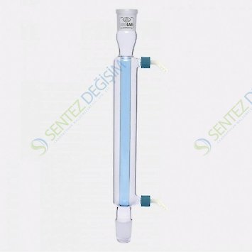 ISOLAB 033.12.160 Soğutucu - Düz - 160 mm - Dişi Şilif : NS 14/23 - Erkek Şilif : NS 14/23 - P.P Yan Kol