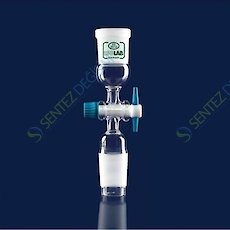 ISOLAB 065.41.024 Adaptör - Konnektör - Musluklu - Dişi Şilif : NS 24/29 - Erkek Şilif : NS 24/29