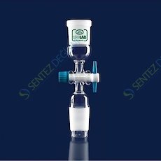 ISOLAB 065.41.014 Adaptör - Konnektör - Musluklu - Dişi Şilif : NS 14/23 - Erkek Şilif : NS 14/23