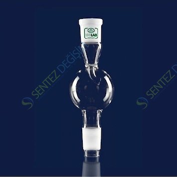 ISOLAB 065.47.003 Adaptör - Sıçrama Başlığı (Sıçrama Tutucu) - Erkek Şilif NS 29/32 - Dişi Şilif 29/32