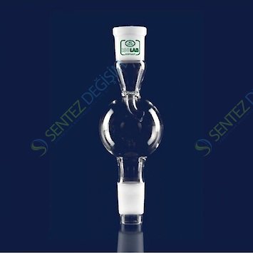 ISOLAB 065.47.001 Adaptör - Sıçrama Başlığı (Sıçrama Tutucu) - Erkek Şilif NS 14/23 - Dişi Şilif 14/23