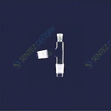 ISOLAB 065.45.005 Adaptör Destilasyon Başlığı Standart Başlık Dişi Şilif NS 14/23 Erkek Şilif NS 29/32 Açılı Erkek Şilif NS 29/32