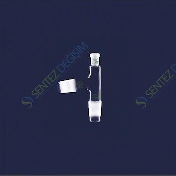 ISOLAB 065.45.005 Adaptör Destilasyon Başlığı Standart Başlık Dişi Şilif NS 14/23 Erkek Şilif NS 29/32 Açılı Erkek Şilif NS 29/32
