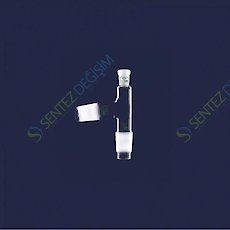 ISOLAB 065.45.002 Adaptör Destilasyon Başlığı Standart Başlık Dişi Şilif NS 14/23 Erkek Şilif NS 19/26 Açılı Erkek Şilif NS 19/26