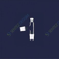 ISOLAB 065.45.001 Adaptör Destilasyon Başlığı Standart Başlık Dişi Şilif NS 14/23 Erkek Şilif NS 14/23 Açılı Erkek Şilif NS 14/23