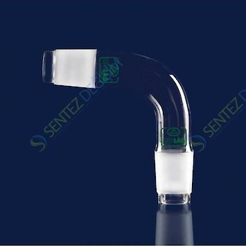 ISOLAB 065.38.029 Adaptör - Alım - Sade - Eğimli 90 Derece Açılı - Erkek Şilif : NS 29/32