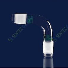 ISOLAB 065.38.014 Adaptör - Alım - Sade - Eğimli 90 Derece Açılı - Erkek Şilif : NS 14/23