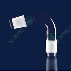 ISOLAB 065.37.014 Adaptör - Alım - Sade - Eğimli 75 Derece Açılı - Erkek Şilif : NS 14/23