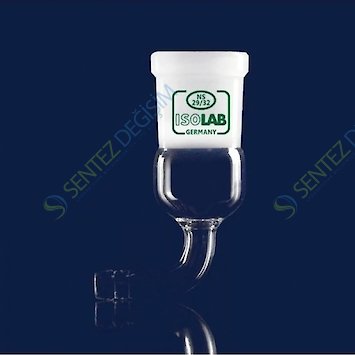 ISOLAB 065.29.014 Adaptör - Düz - Musluklu - Çap 8 mm - Dişi Şilif : NS 14/23