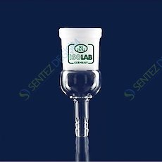 ISOLAB 065.28.029 Adaptör - Düz - Musluklu - Çap 10 mm - Dişi Şilif : NS 29/32