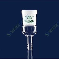 ISOLAB 065.28.014 Adaptör - Düz - Musluklu - Çap 8 mm - Dişi Şilif : NS 14/23