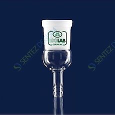 ISOLAB 065.26.014 Adaptör - Düz - Musluksuz - Çap 8 mm - Dişi Şilif : NS 14/23