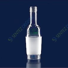 ISOLAB 065.19.142 Adaptör - Vida Dişli - Musluksuz - Düz - Cam - Erkek Şilif : NS 14/23 - GL 18