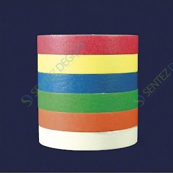 ISOLAB 099.02.001 Etiket - Şerit - Rulo - 6 Değişik Renk