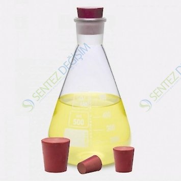 ISOLAB 051.20.003 Tıpa - Kauçuk - 8,0 x 12,0 mm Çap - 20 mm H