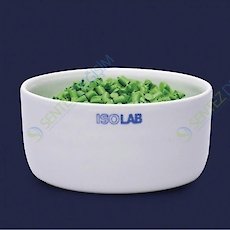 ISOLAB 038.21.050 Yakma Kabı - Porselen - Silindirik - Çap 50 mm