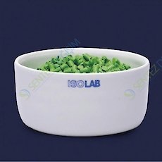 ISOLAB 038.21.040 Yakma Kabı - Porselen - Silindirik - Çap 40 mm