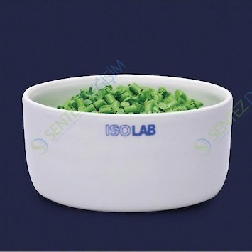 ISOLAB 038.21.040 Yakma Kabı - Porselen - Silindirik - Çap 40 mm