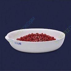 ISOLAB 038.11.125 kapsül - porselen - dibi düz - çap 125 mm (6 adet)