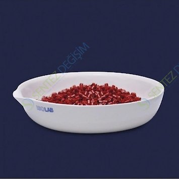 ISOLAB 038.11.125 kapsül - porselen - dibi düz - çap 125 mm (6 adet)