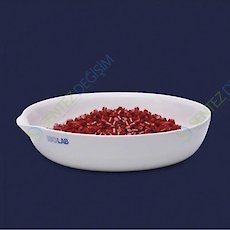 ISOLAB 038.11.100 kapsül - porselen - dibi düz - çap 100 mm (6 adet)