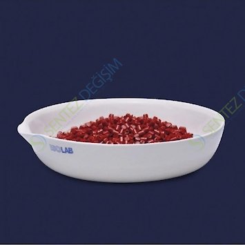 ISOLAB 038.11.080 kapsül - porselen - dibi düz - çap 80 mm (6 adet)