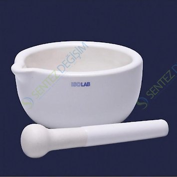 ISOLAB 038.02.090 havan - porselen - tokmaksız - çap 105 mm (1 adet)