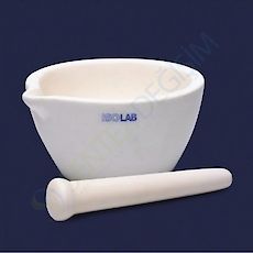 ISOLAB 038.08.150 Havan - Alumina - Tokmağı İle - 150 mL