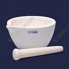 ISOLAB 038.08.150 Havan - Alumina - Tokmağı İle - 150 mL