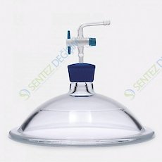 ISOLAB 039.07.300 Desikatör Kapağı - Vakumlu - Çap 300 mm