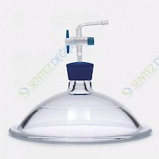 ISOLAB 039.07.250 Desikatör Kapağı - Vakumlu - Çap 250 mm