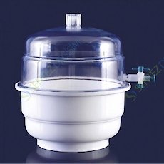 ISOLAB 039.12.250 Desikatör - Plastik - Vakumlu - Superior - 250 mm