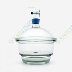 ISOLAB 039.02.300 Desikatör - Cam - Vakum Musluklu - Çap 300 mm