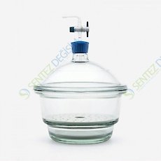 ISOLAB 039.02.250 Desikatör - Cam - Vakum Musluklu - Çap 250 mm