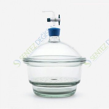 ISOLAB 039.02.250 Desikatör - Cam - Vakum Musluklu - Çap 250 mm