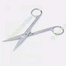 ISOLAB 048.22.130 Makas - Laboratuar İçin - Sivri/Sivri - 130 mm