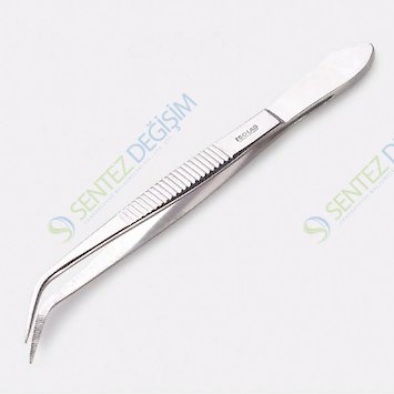 ISOLAB 048.08.130 Pens - Diseksiyon - Sivri/Kıvrık - 130 mm