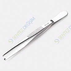 ISOLAB 048.02.145 Pens - Genel Kullanım - Küt Uçlu/Düz - Tırtıklı - 145 mm