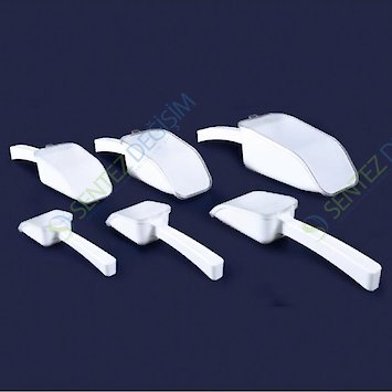 ISOLAB 037.36.100W Kürek - P.S - Dibi Düz - Kapaklı - 100 ml - Steril - Beyaz