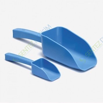 ISOLAB 037.35.250B Kürek - P.S - Dibi Düz - Kapaksız - 250 ml - Mavi