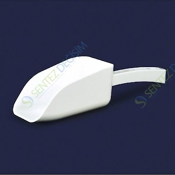 ISOLAB 037.35.100W Kürek - P.S - Dibi Düz - Kapaksız - 100 ml - Beyaz