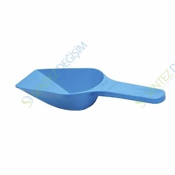 ISOLAB 037.30.010B Kürek - P.P - Dibi Düz - 10 ml, Mavi