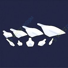 ISOLAB 037.30.100W Kürek - P.P - Dibi Düz - 100 ml - Beyaz