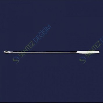 ISOLAB 047.06.210 Spatül - Paslanmaz Çelik - Mikro Kaşıklı - 210 mm