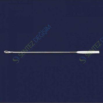 ISOLAB 047.06.150 Spatül - Paslanmaz Çelik - Mikro Kaşıklı - 150 mm