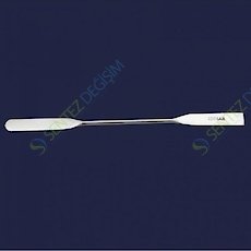 ISOLAB 047.07.250 Spatül - Paslanmaz Çelik - Çift Uçlu - Düz - 250 mm