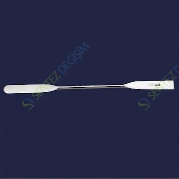 ISOLAB 047.07.130 Spatül - Paslanmaz Çelik - Çift Uçlu - Düz - 130 mm